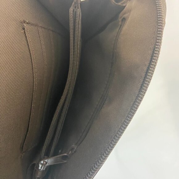 Fossil Crossbody Small Purse Bag Brown Leather Cell Phone Slip Pocket Organizer - Picture 7 of 9